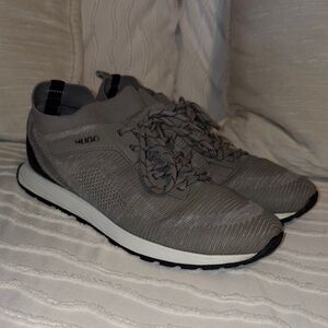 HUGO Men's Stylish Gray Sneakers